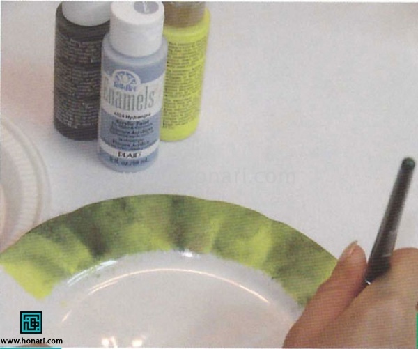 آموزش استفاده از ترانسفر روی ظروف چینی