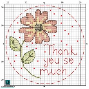 طرح خام گلدوزی روز مادر