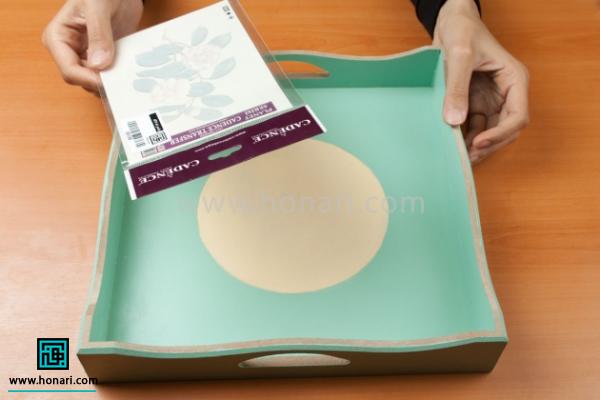 آموزش ترانسفر روی سینی چوبی