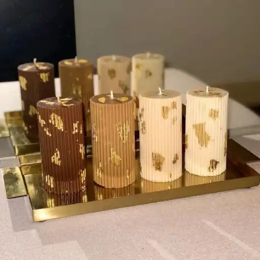 ایده شمع سازی با موم عسل
