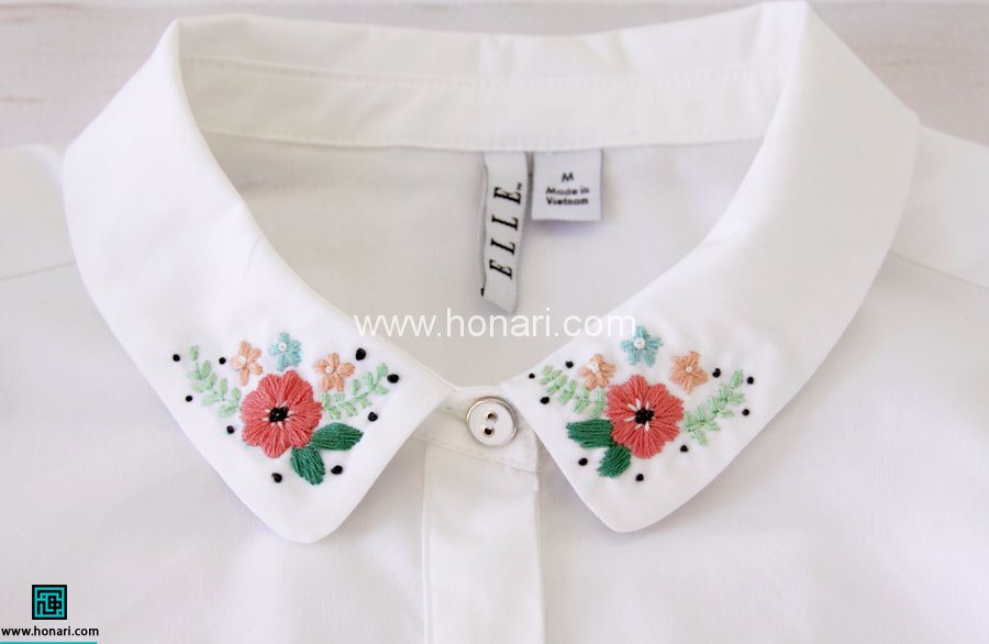 گلدوزی روی لباس