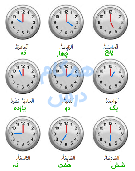 جواب تمرین صفحه 133 درس 10 عربی هشتم