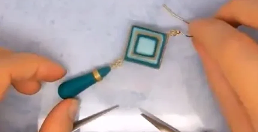 آموزش ساخت گوشواره با خمیر پلیمری