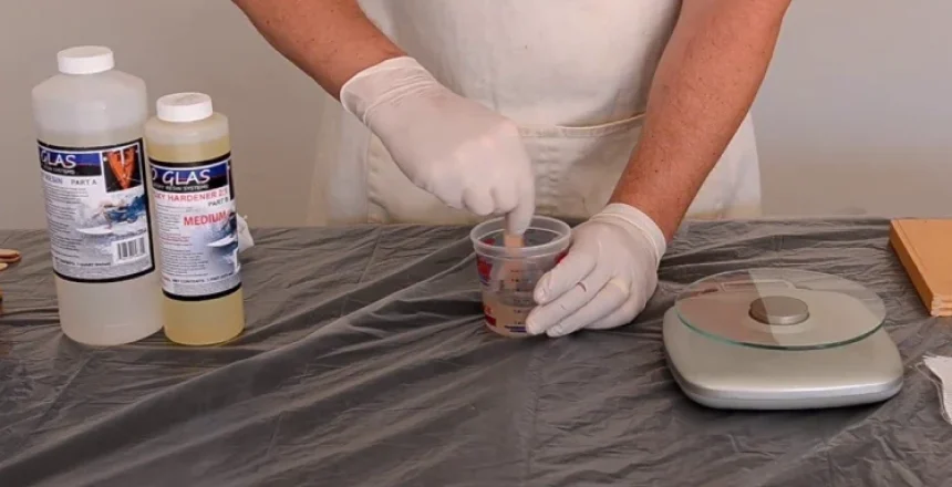 how to mix resin and hardner