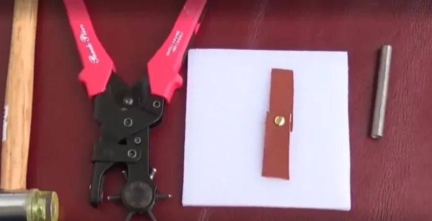 آموزش پرچ زدن روی چرم