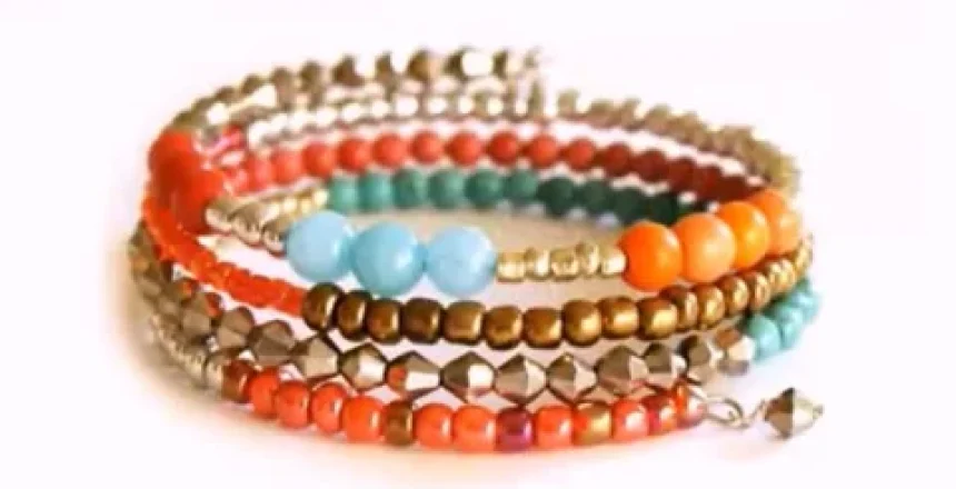 اموزش گردنبند مروارید پیچی